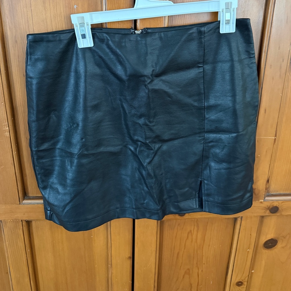 Faux leather skirt from The Post